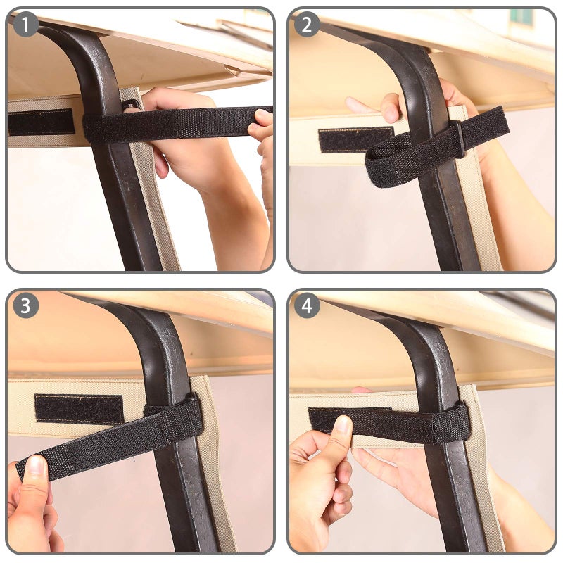10L0L Golf Cart Foldable Windshield for EZGO TXT, Clear Film PVC Impact-Resistant Windproof - Image 5